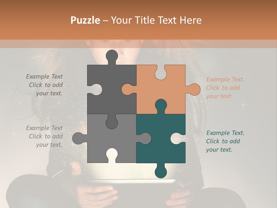 Surprised Magic Child PowerPoint Template