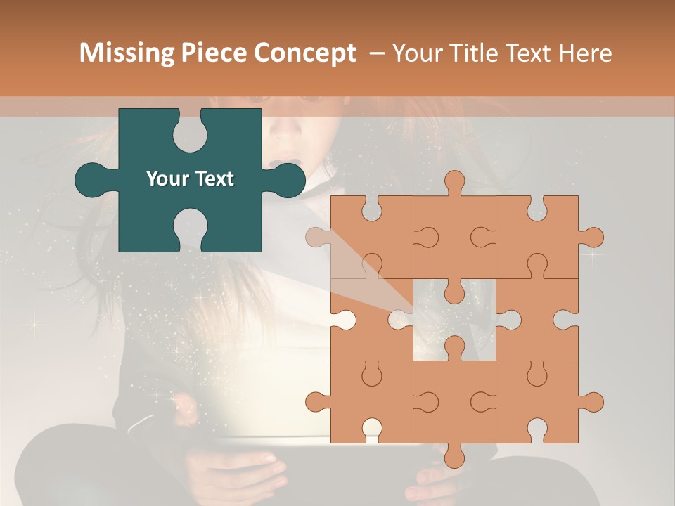 Surprised Magic Child PowerPoint Template