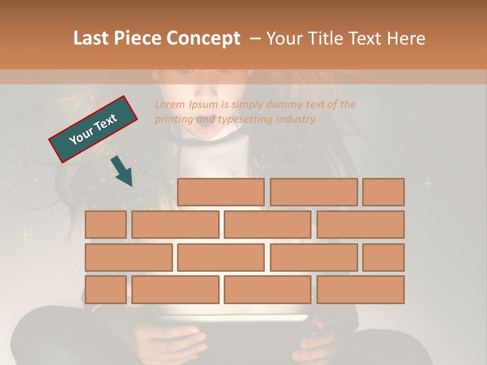 Surprised Magic Child PowerPoint Template