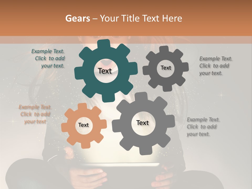 Surprised Magic Child PowerPoint Template