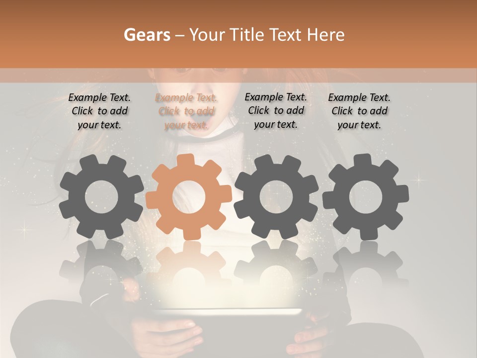 Surprised Magic Child PowerPoint Template