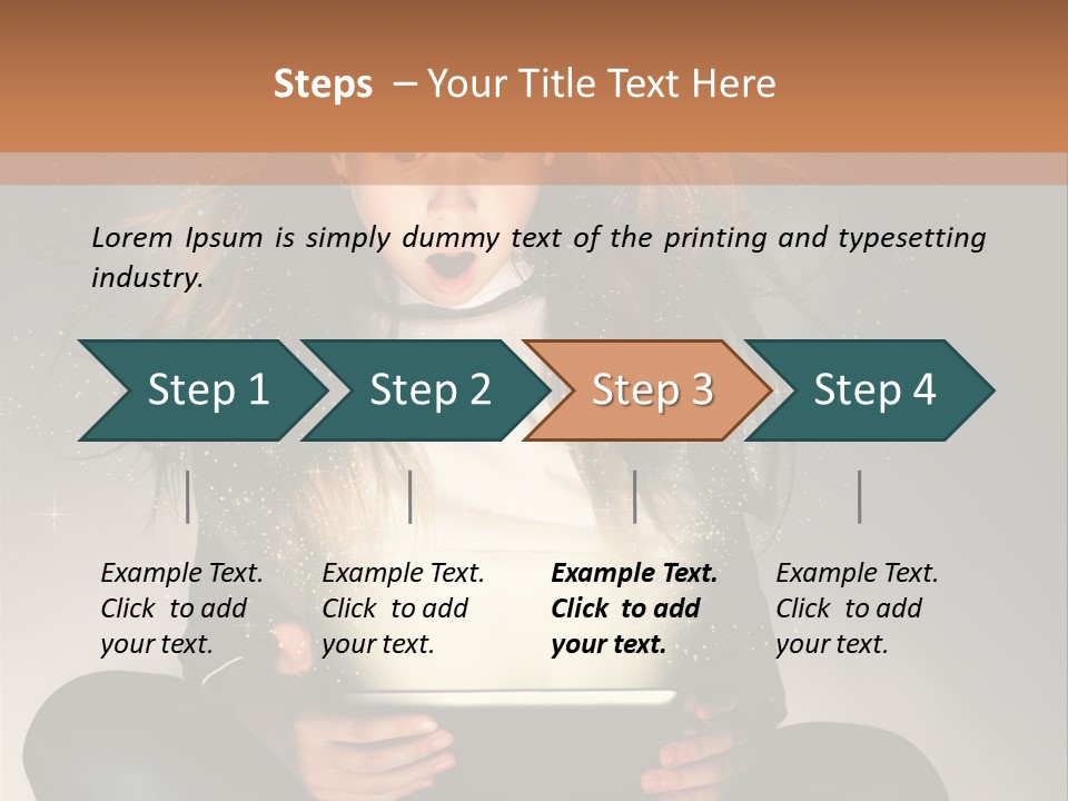 Surprised Magic Child PowerPoint Template