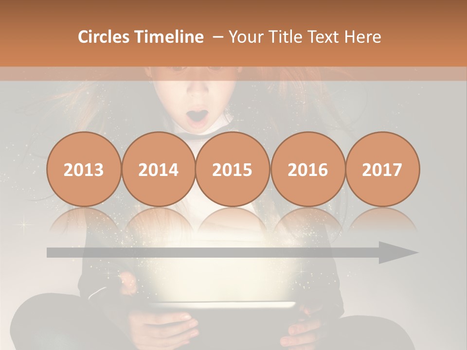 Surprised Magic Child PowerPoint Template