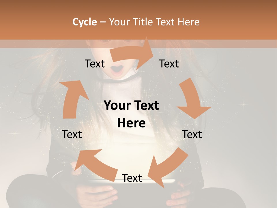 Surprised Magic Child PowerPoint Template