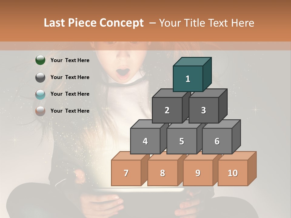 Surprised Magic Child PowerPoint Template