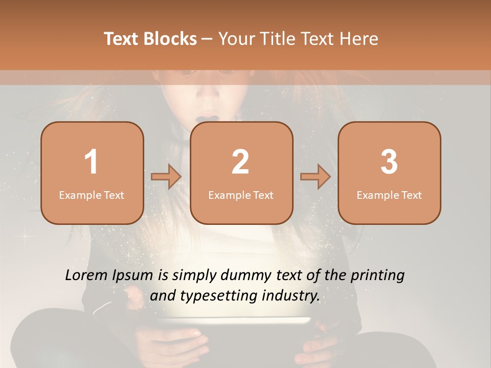 Surprised Magic Child PowerPoint Template