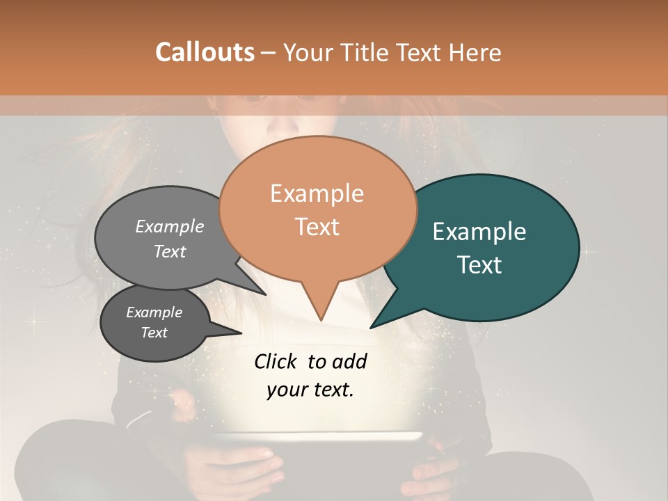 Surprised Magic Child PowerPoint Template