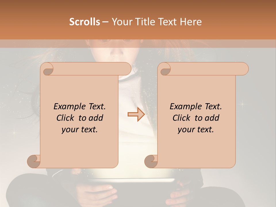 Surprised Magic Child PowerPoint Template