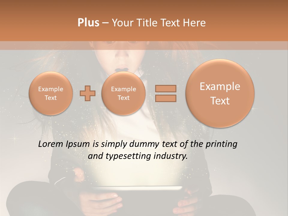 Surprised Magic Child PowerPoint Template