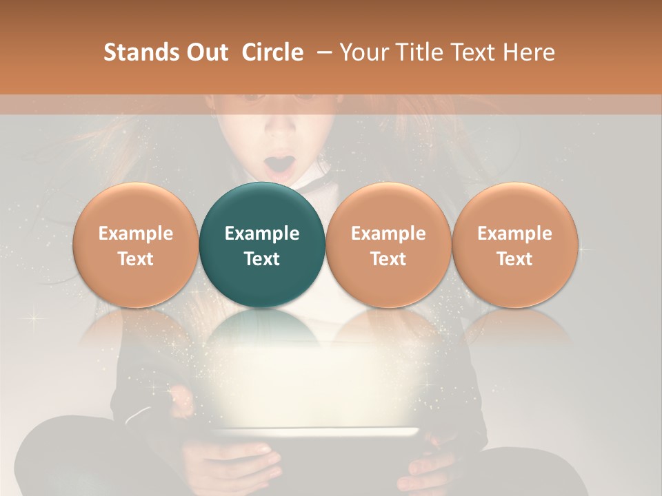 Surprised Magic Child PowerPoint Template