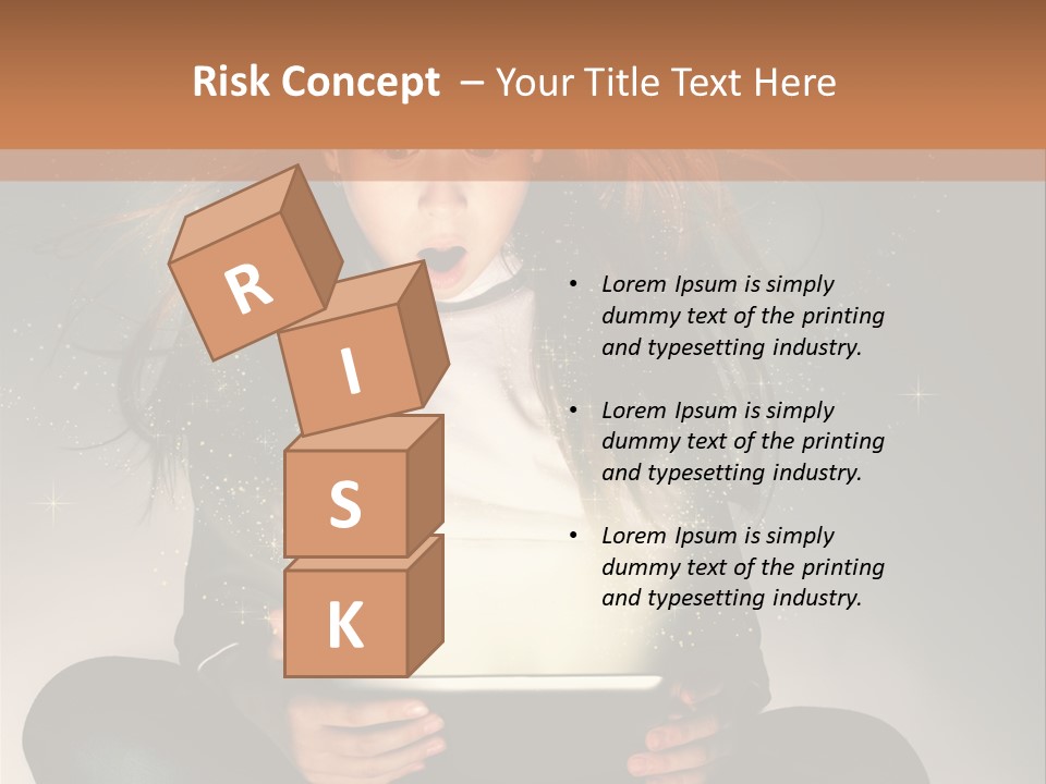 Surprised Magic Child PowerPoint Template