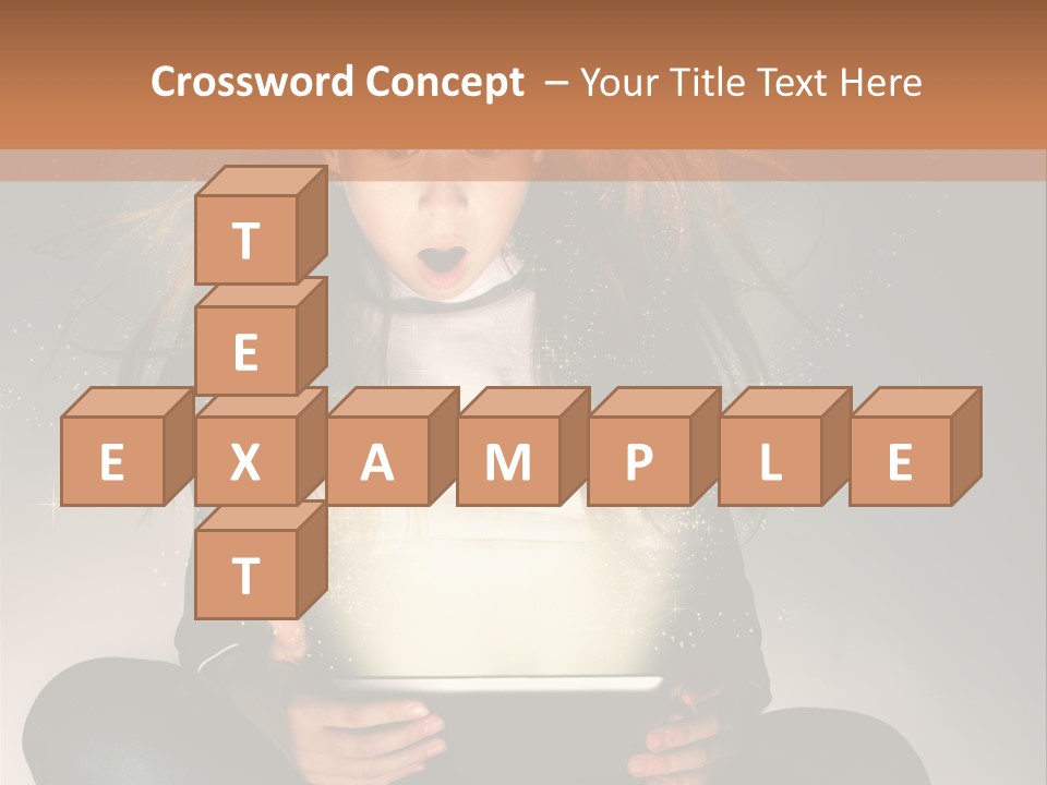 Surprised Magic Child PowerPoint Template