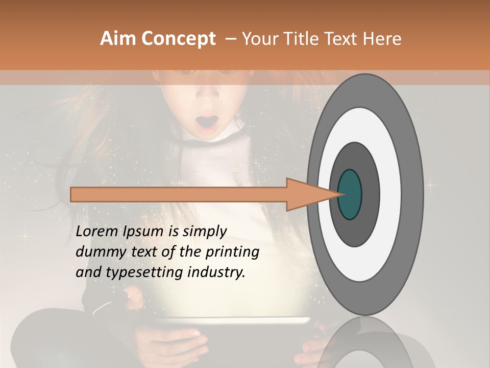 Surprised Magic Child PowerPoint Template