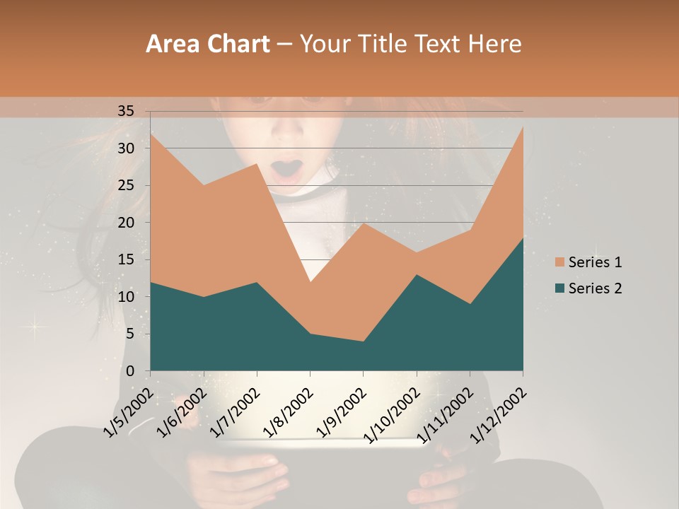 Surprised Magic Child PowerPoint Template