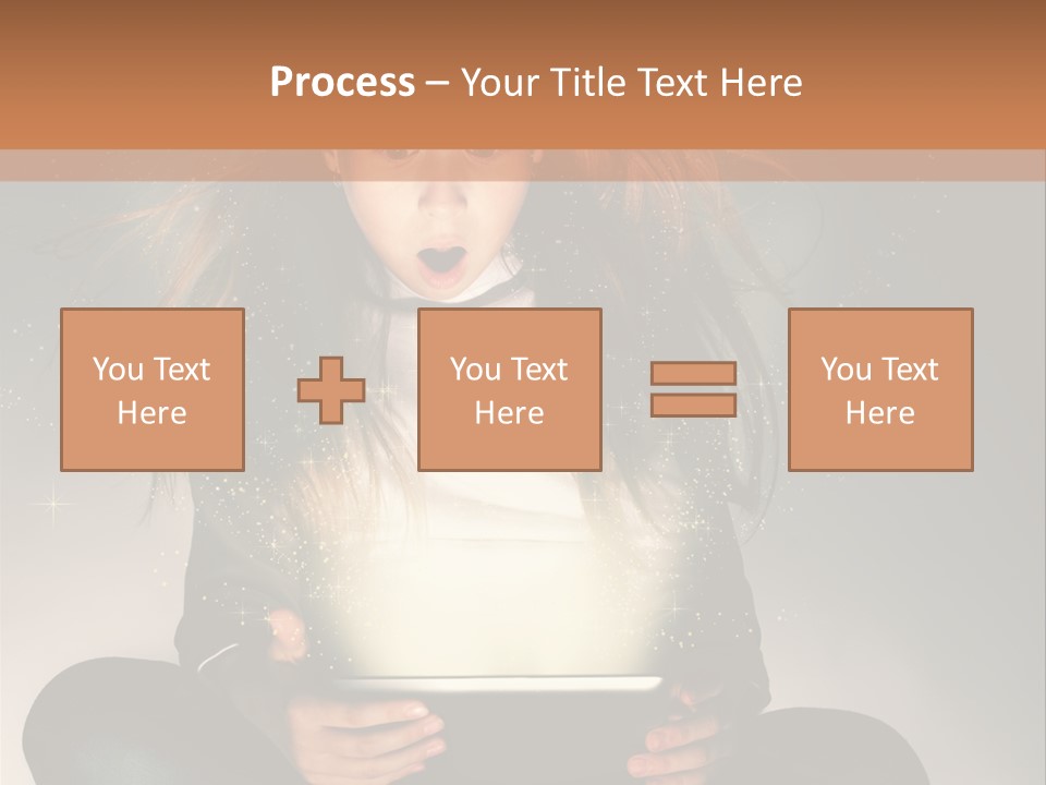 Surprised Magic Child PowerPoint Template