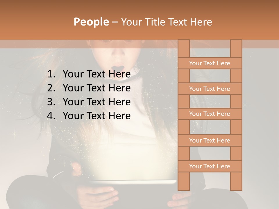 Surprised Magic Child PowerPoint Template