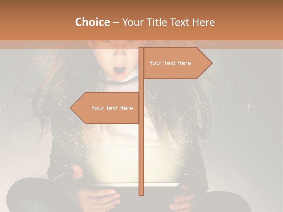 Surprised Magic Child PowerPoint Template