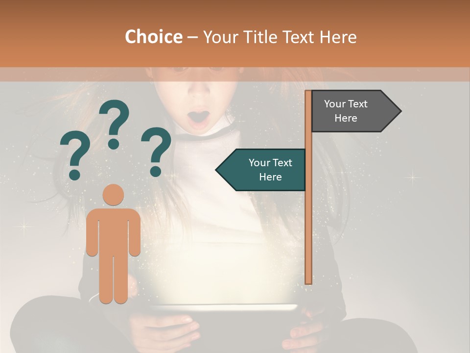Surprised Magic Child PowerPoint Template