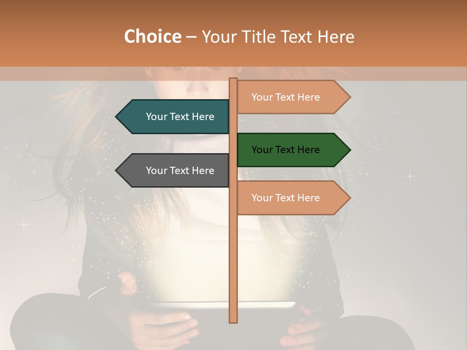 Surprised Magic Child PowerPoint Template