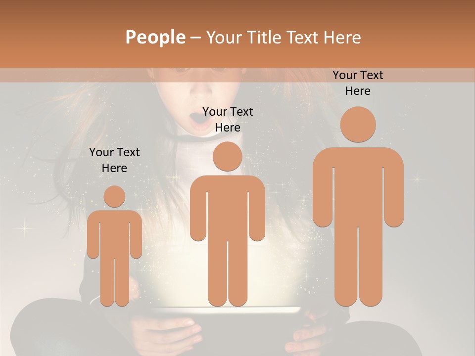 Surprised Magic Child PowerPoint Template