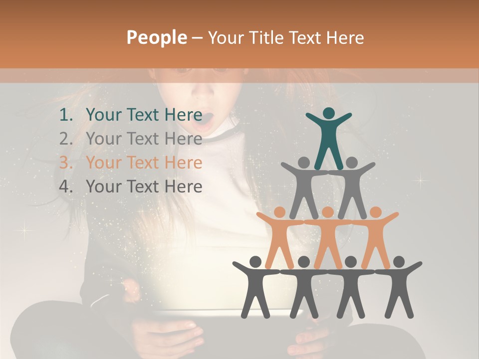 Surprised Magic Child PowerPoint Template