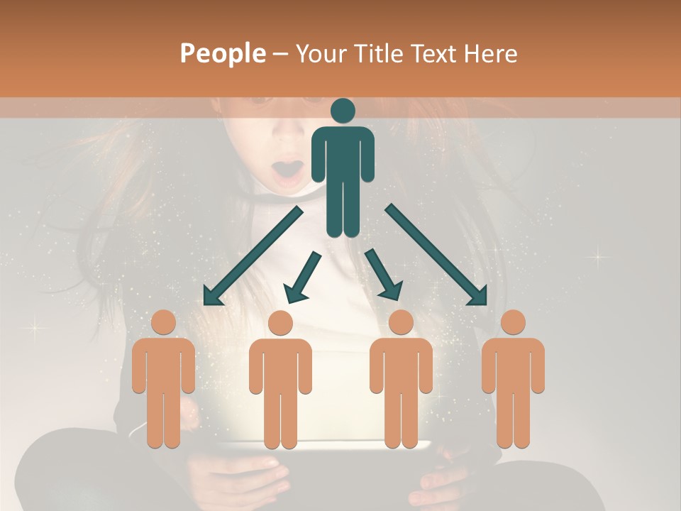 Surprised Magic Child PowerPoint Template