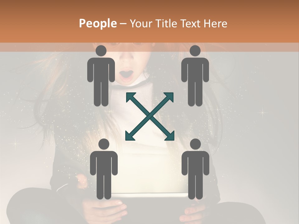 Surprised Magic Child PowerPoint Template