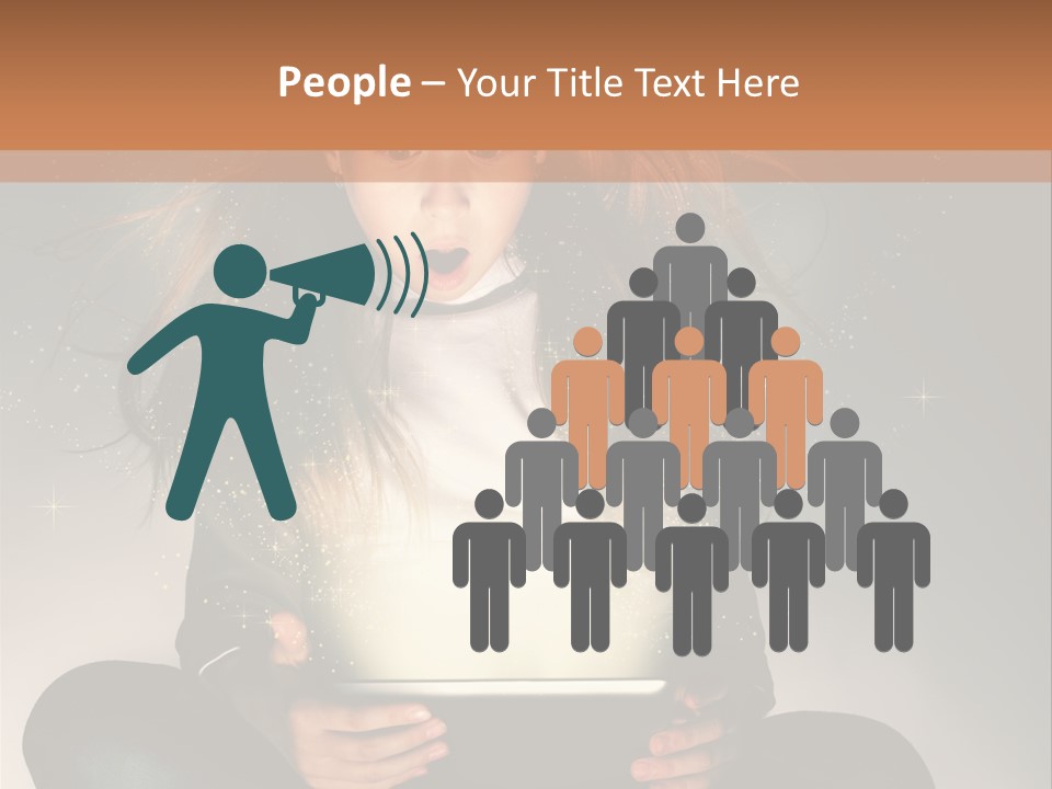 Surprised Magic Child PowerPoint Template