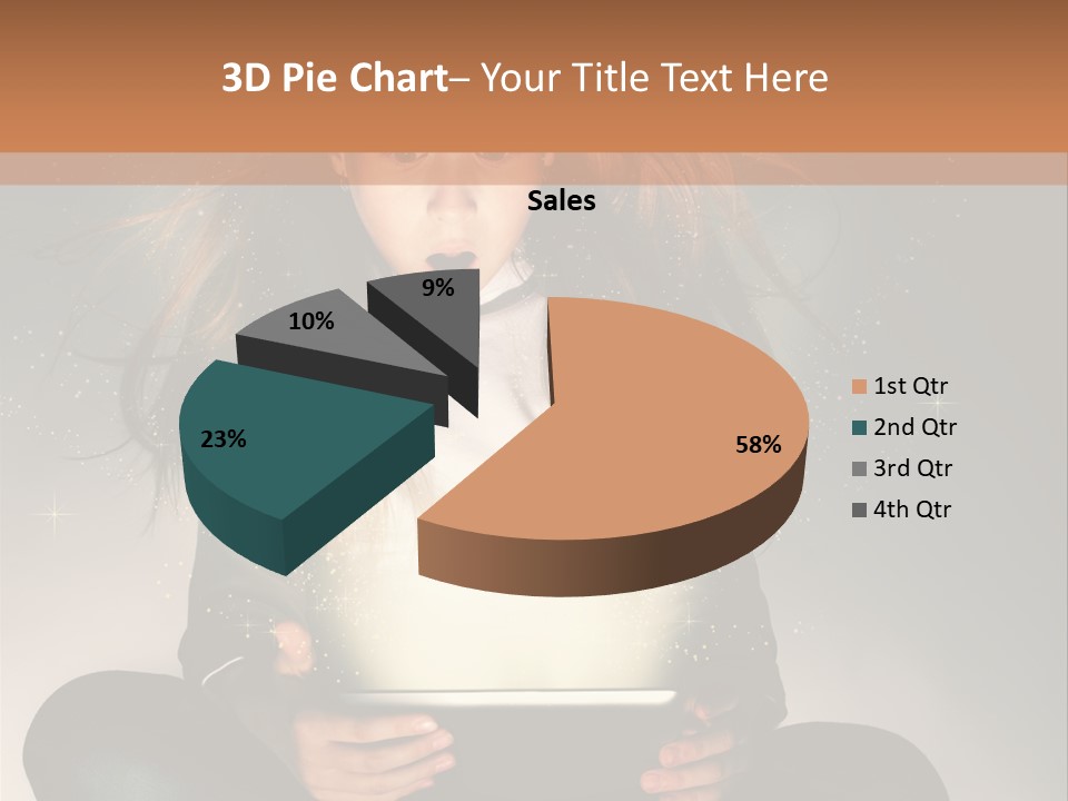 Surprised Magic Child PowerPoint Template