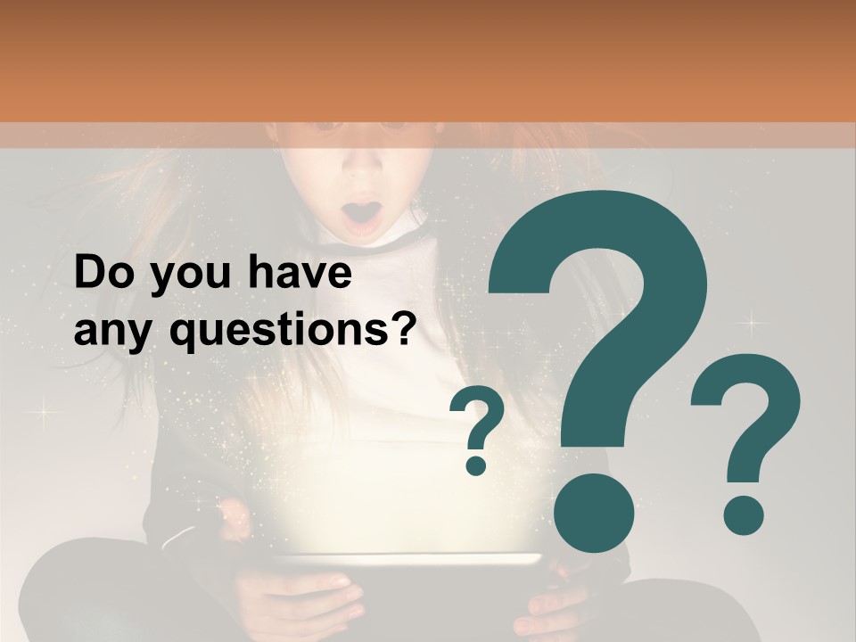 Surprised Magic Child PowerPoint Template