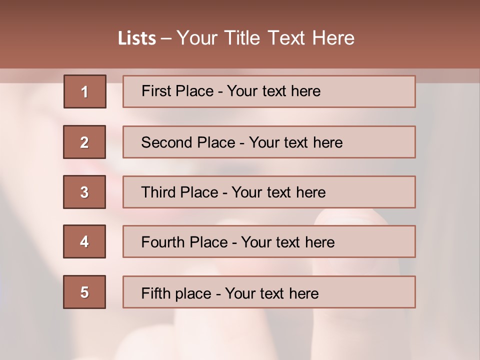 Skin Easy Brunette PowerPoint Template