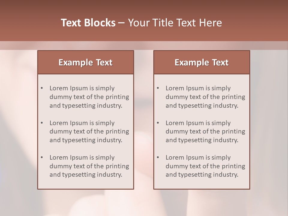 Skin Easy Brunette PowerPoint Template