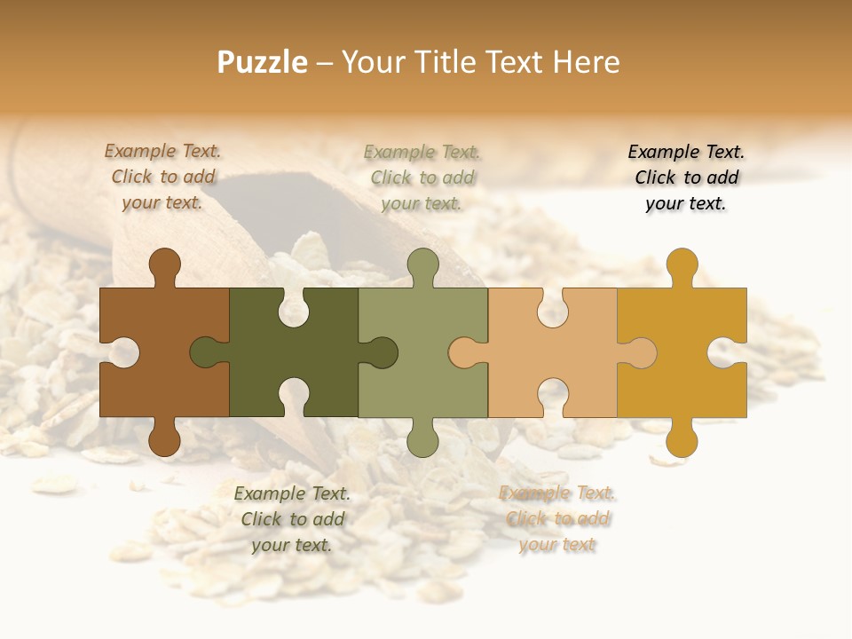 Cereal Rolled Vegetarian PowerPoint Template