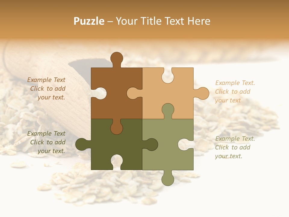 Cereal Rolled Vegetarian PowerPoint Template