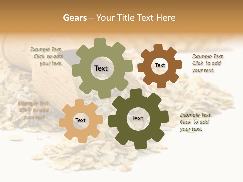 Cereal Rolled Vegetarian PowerPoint Template