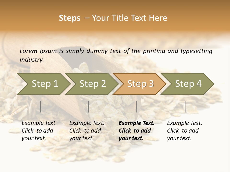 Cereal Rolled Vegetarian PowerPoint Template
