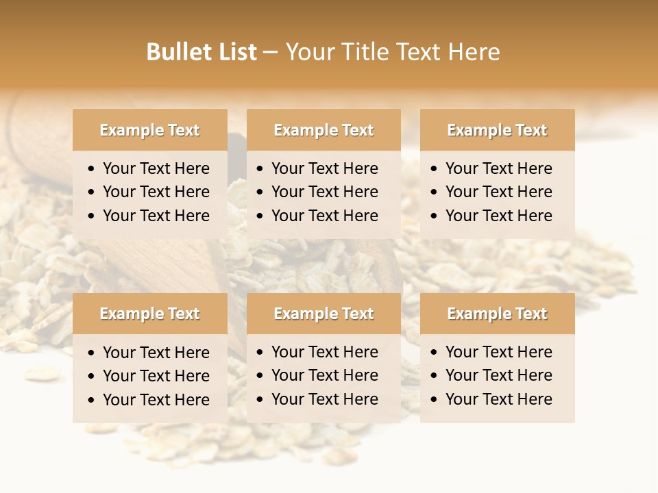 Cereal Rolled Vegetarian PowerPoint Template