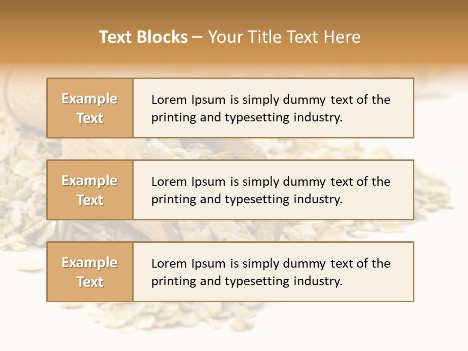 Cereal Rolled Vegetarian PowerPoint Template