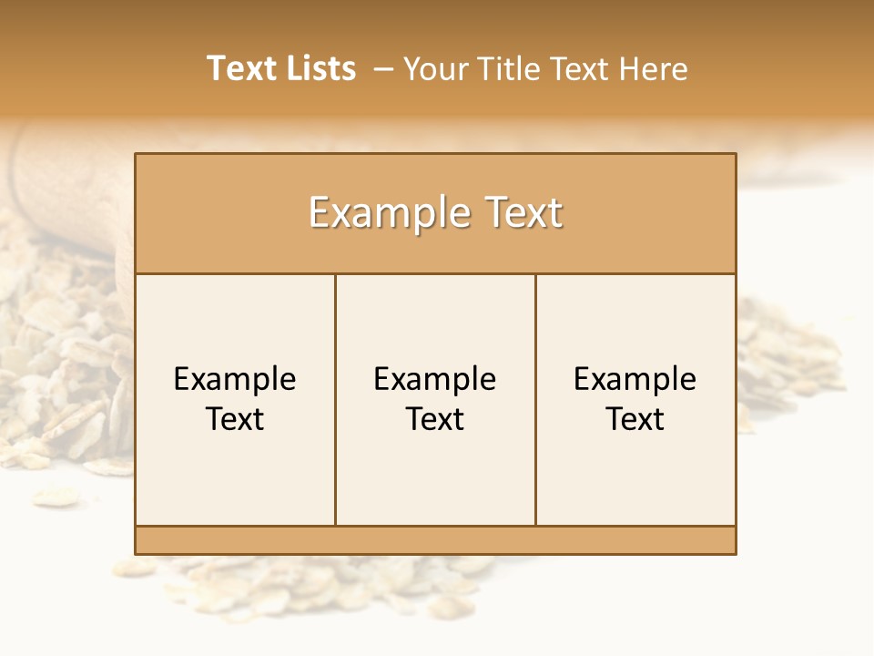 Cereal Rolled Vegetarian PowerPoint Template