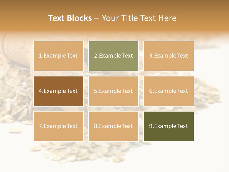 Cereal Rolled Vegetarian PowerPoint Template