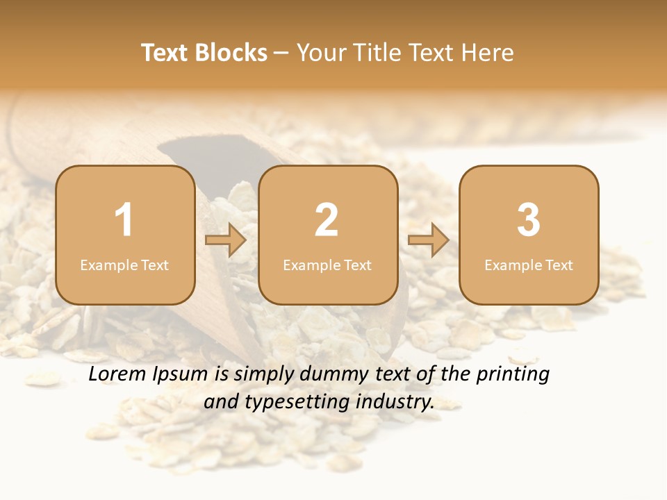 Cereal Rolled Vegetarian PowerPoint Template