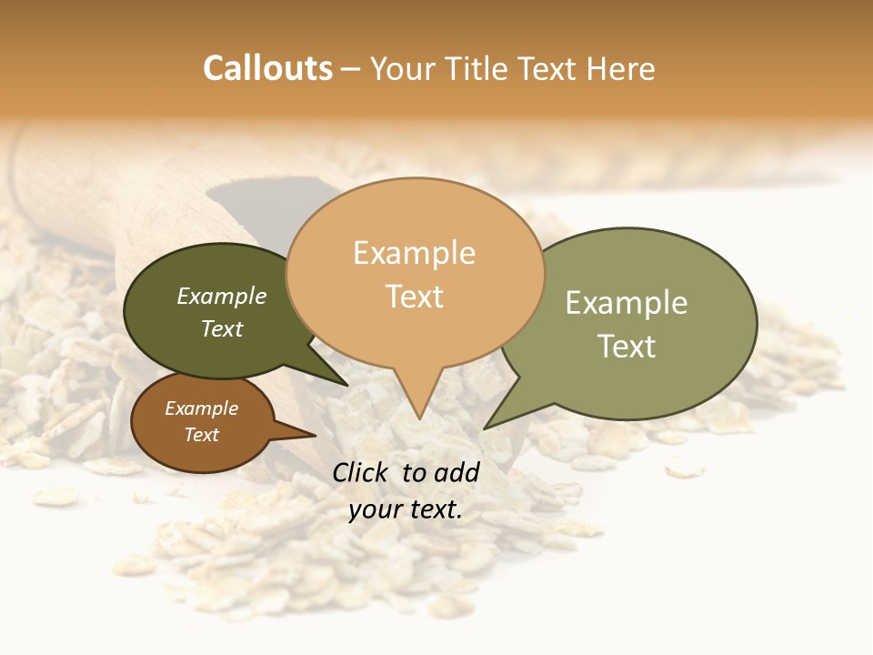Cereal Rolled Vegetarian PowerPoint Template