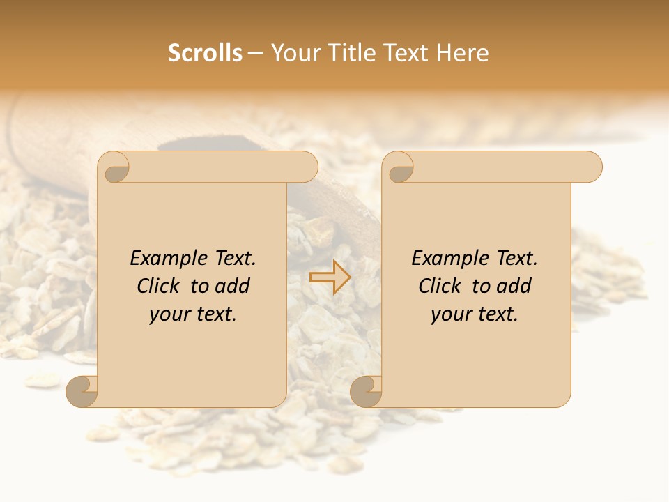 Cereal Rolled Vegetarian PowerPoint Template