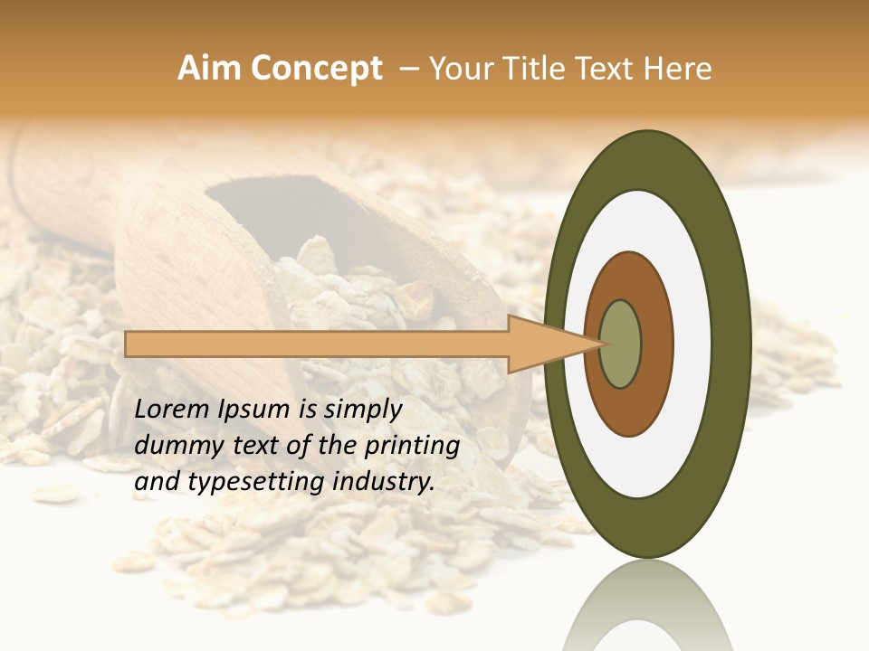 Cereal Rolled Vegetarian PowerPoint Template