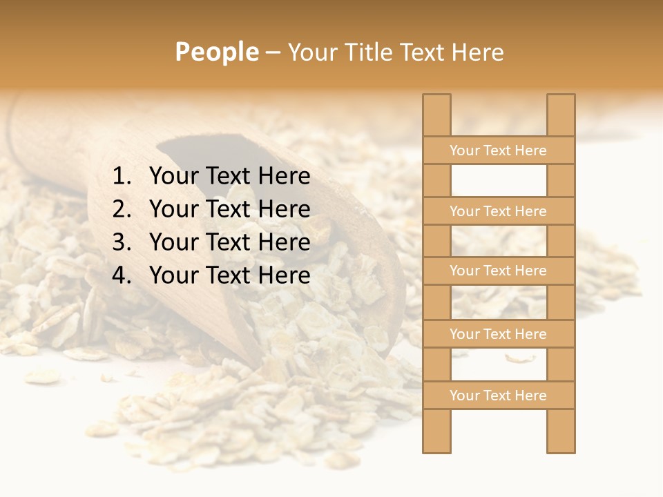 Cereal Rolled Vegetarian PowerPoint Template