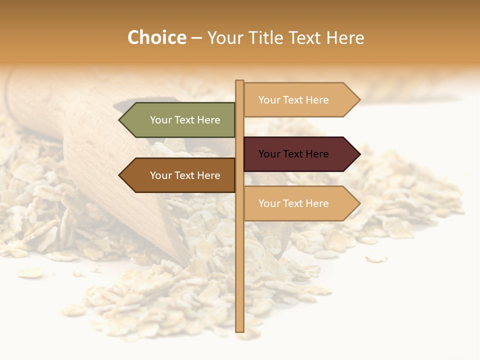 Cereal Rolled Vegetarian PowerPoint Template