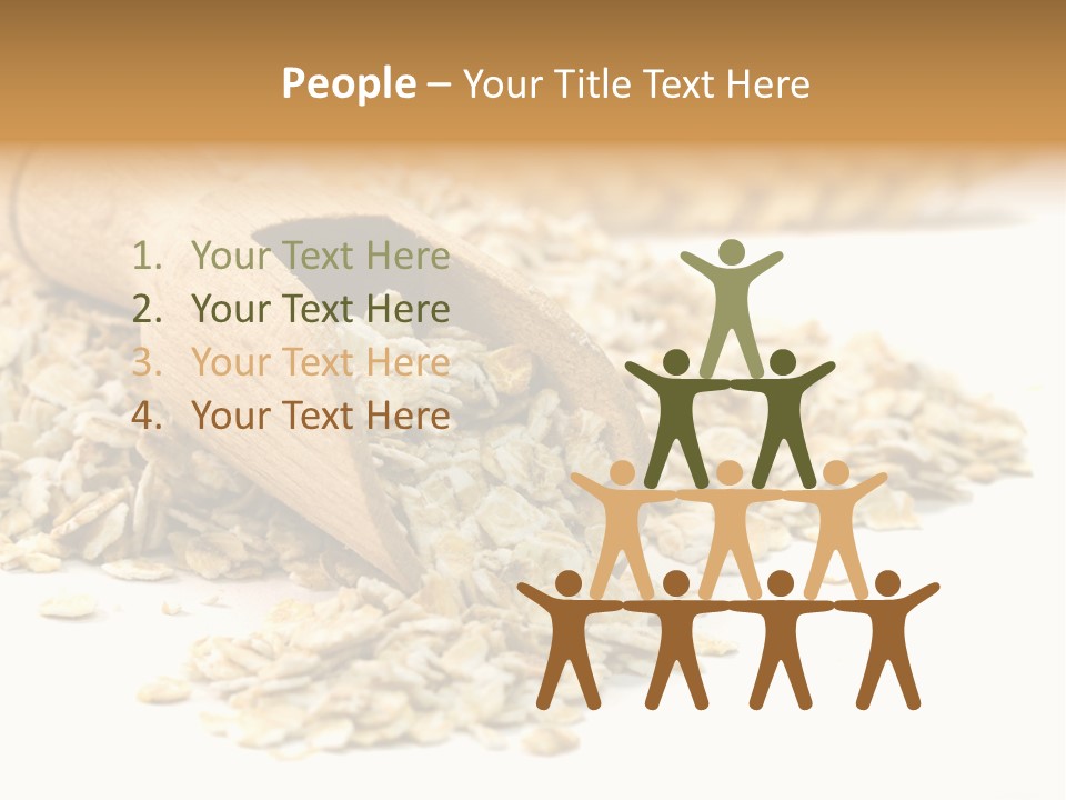 Cereal Rolled Vegetarian PowerPoint Template