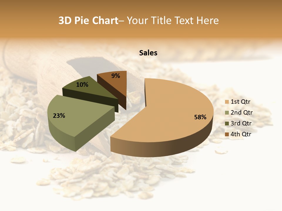 Cereal Rolled Vegetarian PowerPoint Template