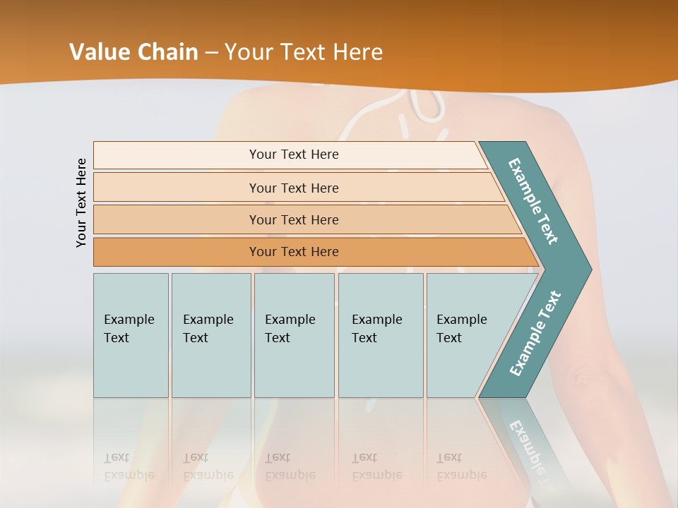 Sun Tan Lotion Health Caucasian PowerPoint Template
