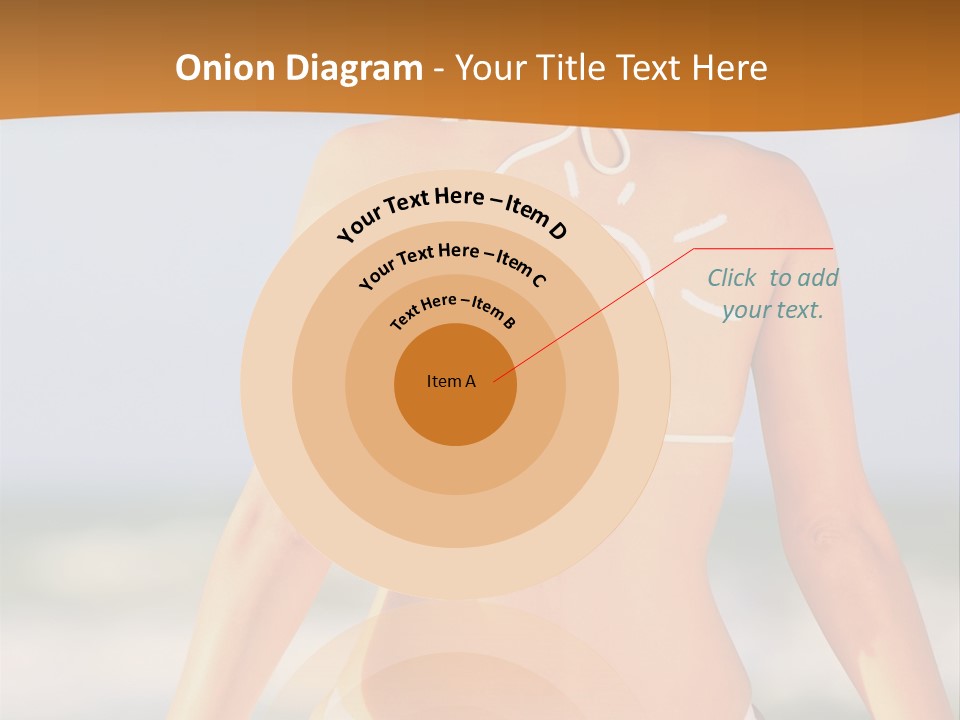 Sun Tan Lotion Health Caucasian PowerPoint Template
